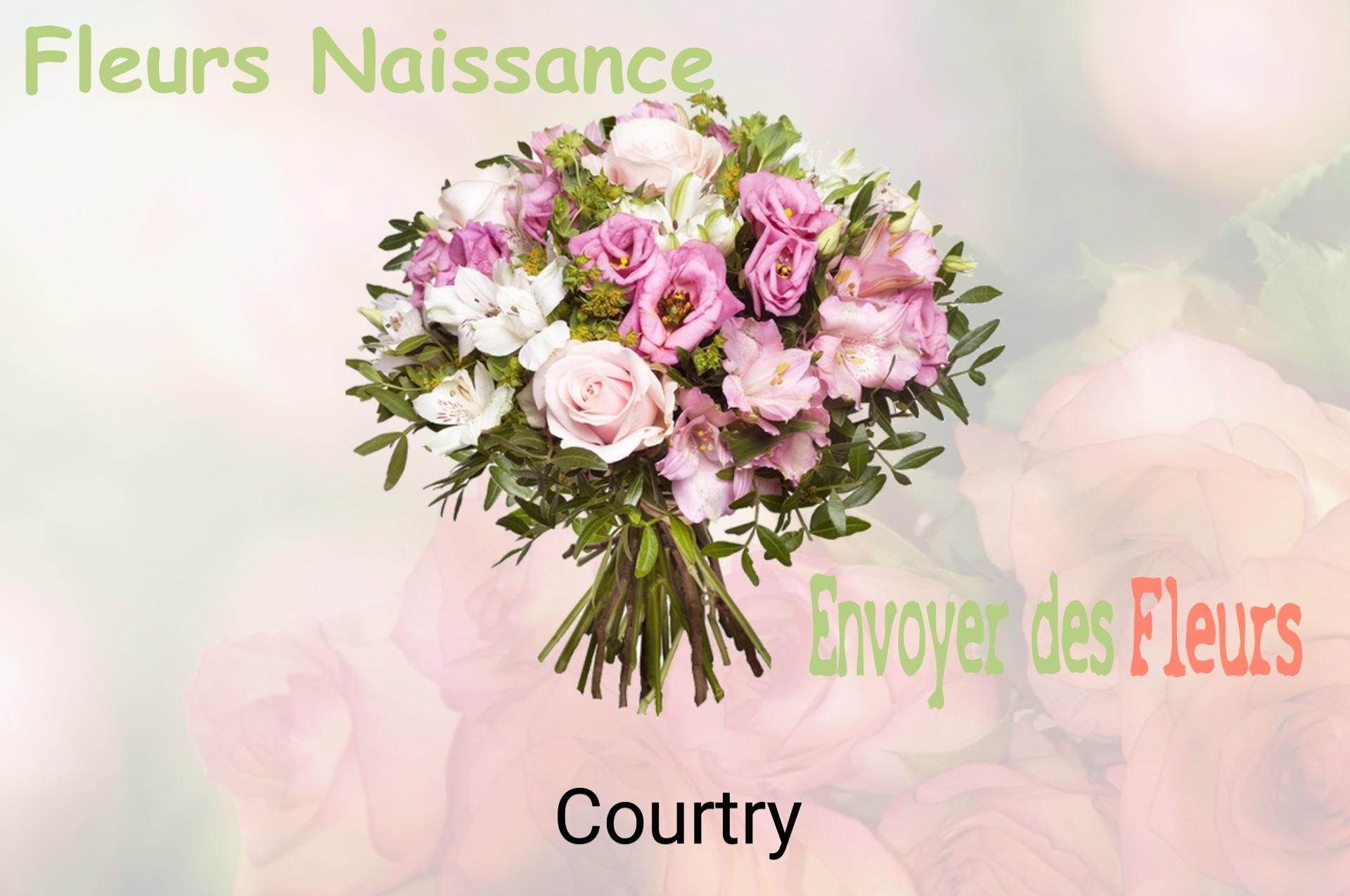 Bouquet de fleurs de naissance livré à Courtry